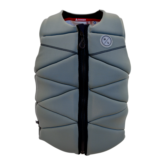 Gray VERT JACKET by Hyperlite, black zipper, logo on left side.