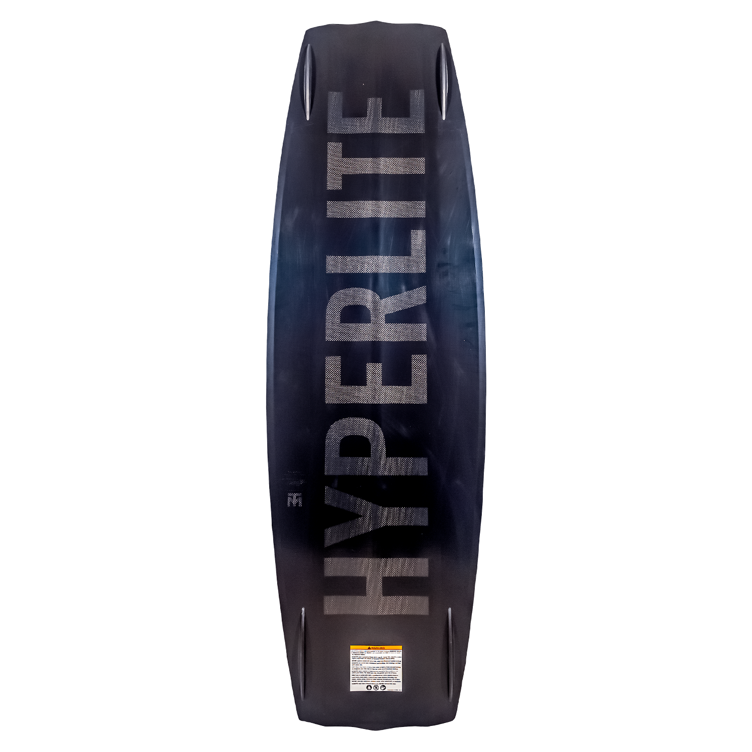 Black wakeboard with a Trever Blueprint design and HYPERLITE in bold silver.