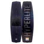 Top and base of Blueprint Loaded wakeboard, black with HYPERLITE branding.