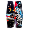 Two asymmetrical 125cm wakeboards, vibrant and labeled Hyperlite Eden Jr.