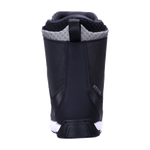 Freepress Boot 2024: Black with gray trim, white heel accent, internal ankle harness included.