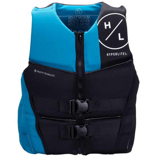 Prime Mens CGA Vest - Blue/Black with adjustable straps, Hyperlite logo, and True Flex Tech.